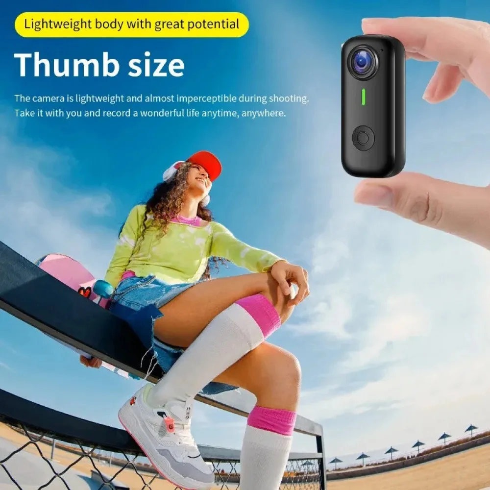 360 Active HDR Video Action Camera 4K Single-Lens Camera Waterproof Stabilization 2.29" Touchscreen Wintersports and Vlogging