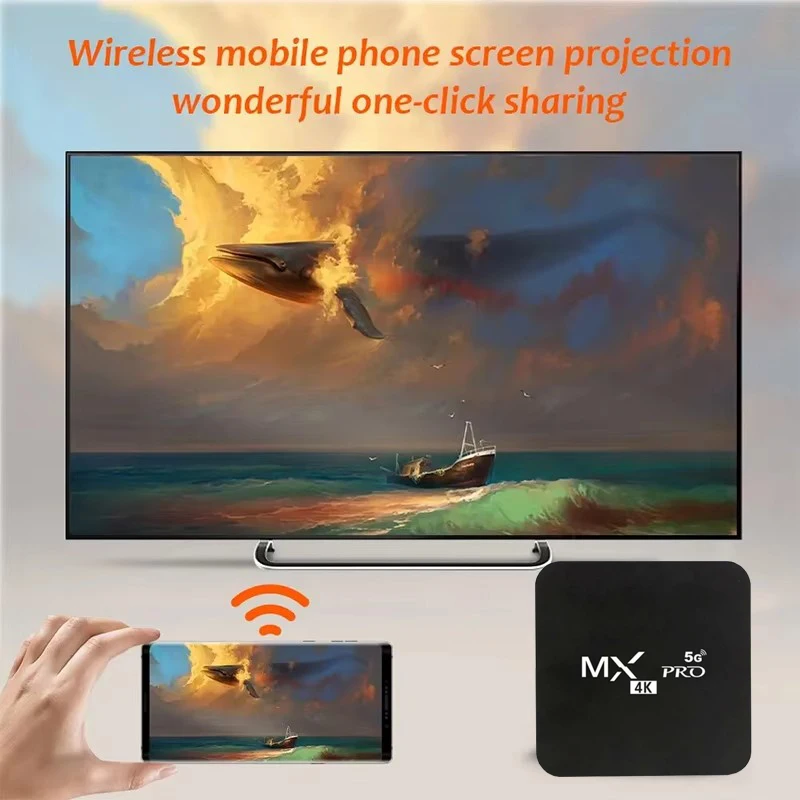 MX-Pro Smart TV Box 4K HD Android 11 Amlogic S905 Quad-Core 4G WiFi Original Media Player Home Theater Set Top Box IPTV