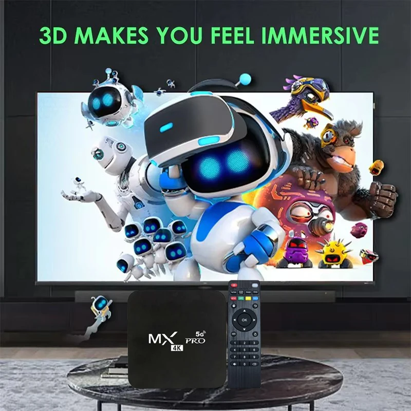 MX-Pro Smart TV Box 4K HD Android 11 Amlogic S905 Quad-Core 4G WiFi Original Media Player Home Theater Set Top Box IPTV