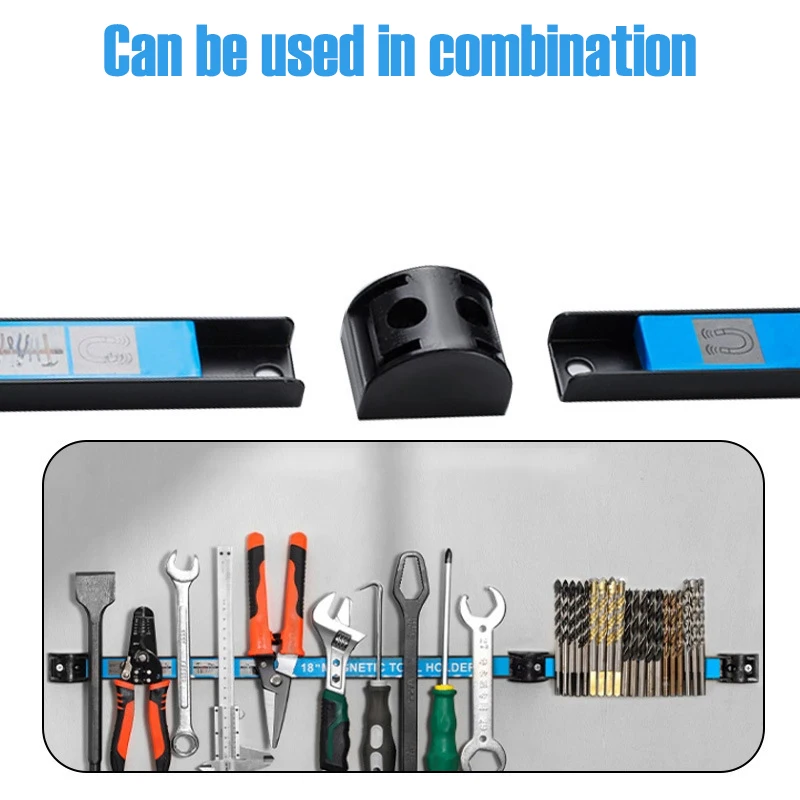 8/12/18 Inch Magnetic Tool Holder Strip for Storing Aarage Tools Kitchen Utensils Iron Products Storage Arrangement Organizer