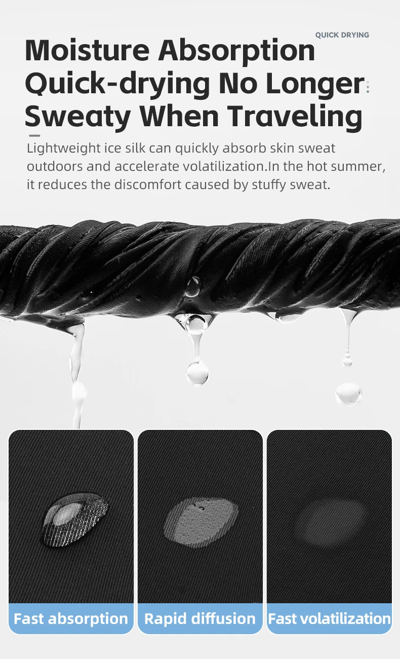 ROCKBROS Summer Ice Silk Cycling Face Mask Breathable Anti-UV Bike Face Neck Cover Bandana MTB Road Sports Hanging Ear Scarf