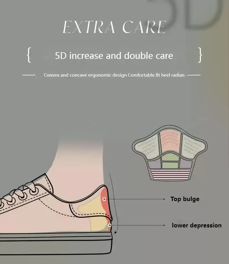 1Pair Heel Stickers Heel Protectors Sneakers Shrinking Size Insoles Anti-wear Feet Shoe Pads Adjust Size Heel Cushion Inserts