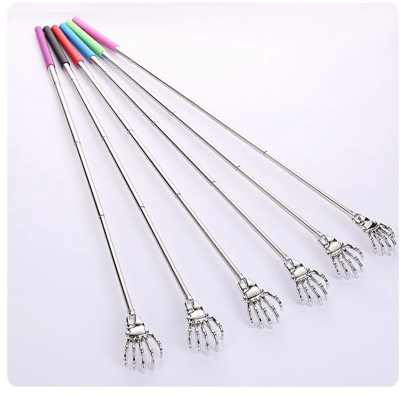 1 Piece Extendable Back Scratcher Portable Telescoping Metal Stainless Steel Back Scratchers Hand Massager