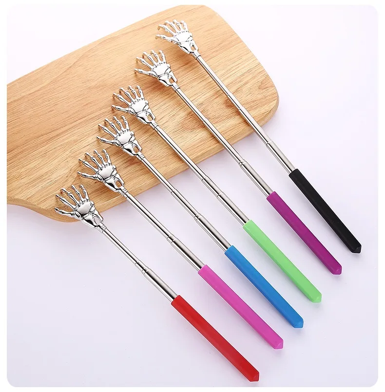 1 Piece Extendable Back Scratcher Portable Telescoping Metal Stainless Steel Back Scratchers Hand Massager