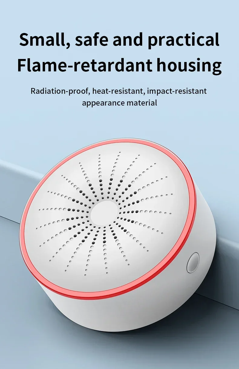 Tuya WiFi Zigbee Smart Siren Sound Light Alarm Home Security Protection System Detector App Control Works With Alexa Google Home
