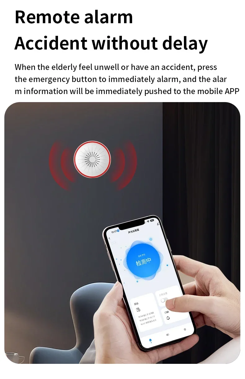 Tuya WiFi Zigbee Smart Siren Sound Light Alarm Home Security Protection System Detector App Control Works With Alexa Google Home