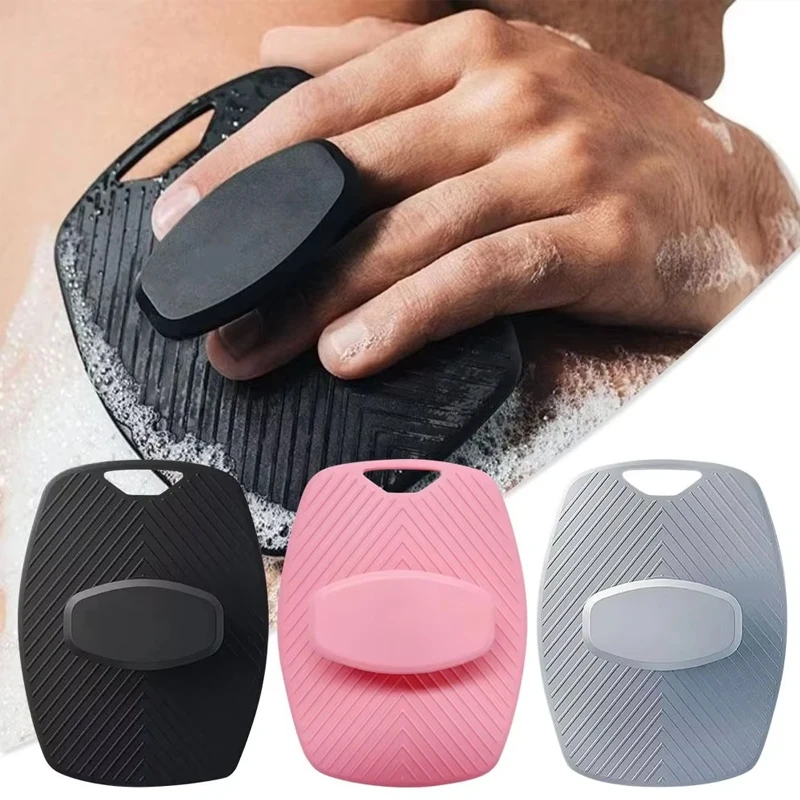 1Pcs Soft Silicone Exfoliating Body Brush, Back Scrubber for Shower, Gentle Massage Bath Brush, Deep Cleansing Body Scrubber