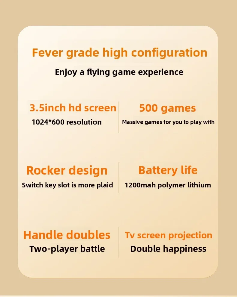 SF3000 Retro Handheld Video Game Console Linux System 4.5 Inch 854*480 IPS Screen 3000mAh Portable Pocket Video Player Games
