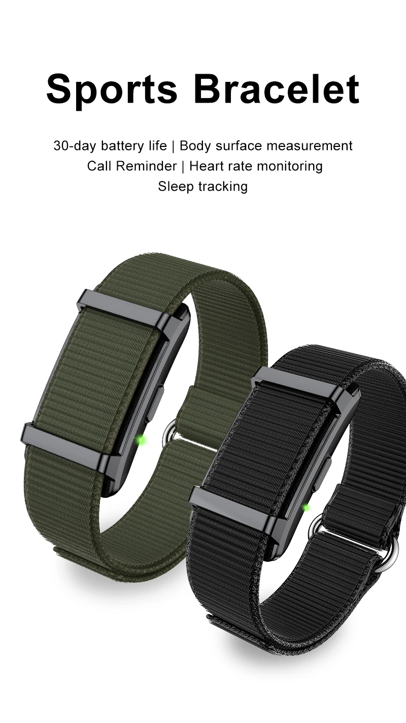 Smart Bracelet Heart Rate Blood Pressure Sleep Monitor Pedometer Sport Fitness Tracker for Men Women Electronic Bracelet
