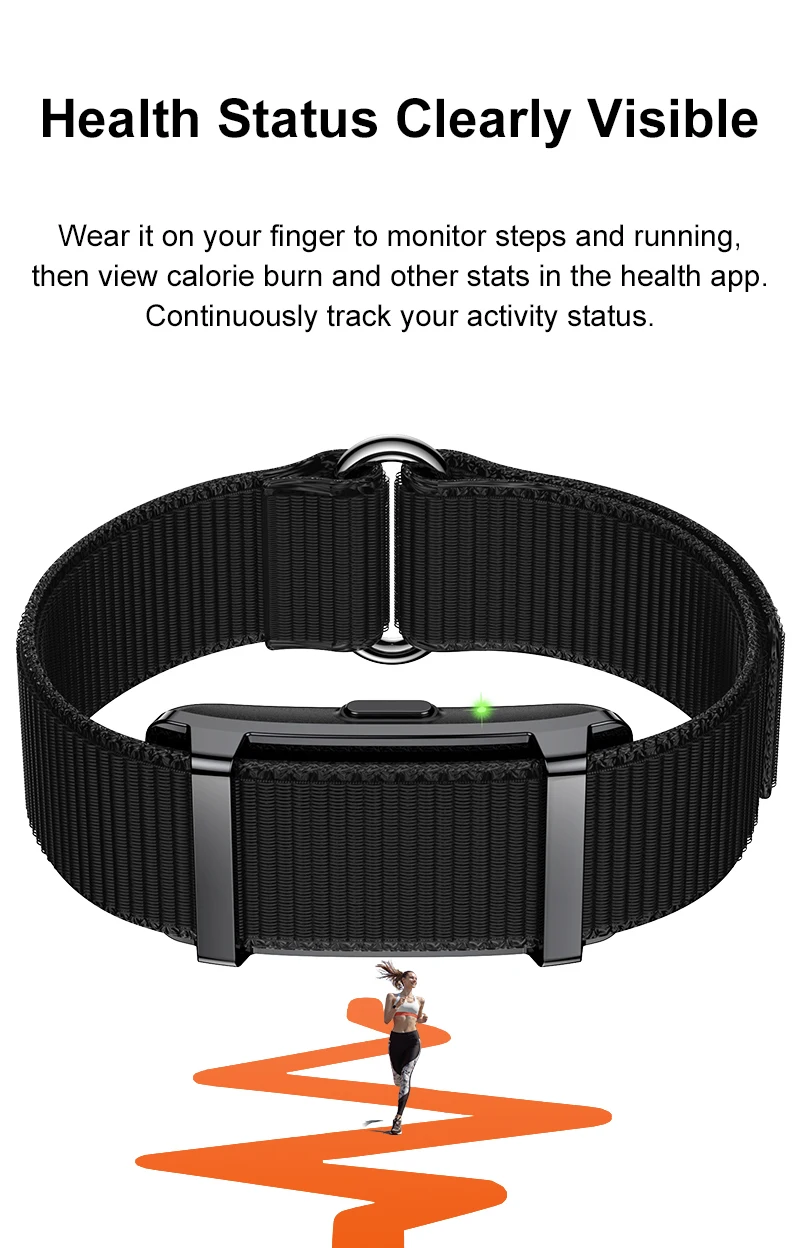 Smart Bracelet Heart Rate Blood Pressure Sleep Monitor Pedometer Sport Fitness Tracker for Men Women Electronic Bracelet