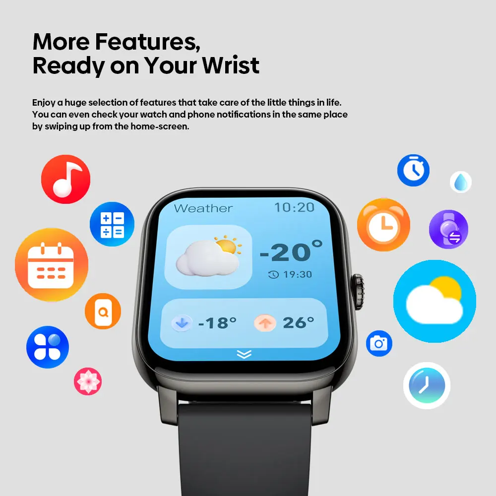 New Zeblaze Btalk Pro Voice Calling Smart Watch 1.91''HD Display Screen Advanced Health Tracking Multiple Sports Mode Smartwatch