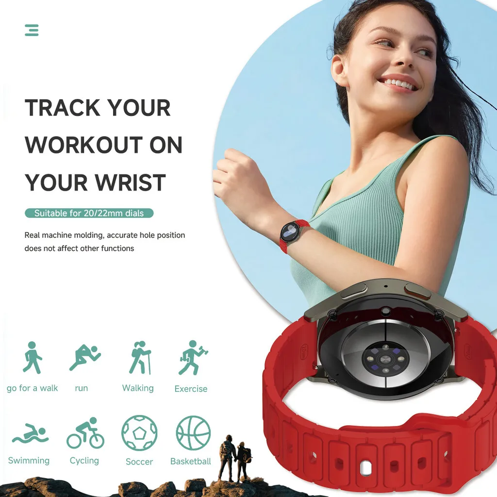 Silicone Case+Strap For Redmi Watch 5 Active Hollow Out Protective Silicone Cover For Redmi Watch 5 Lite Wristband Bracelet