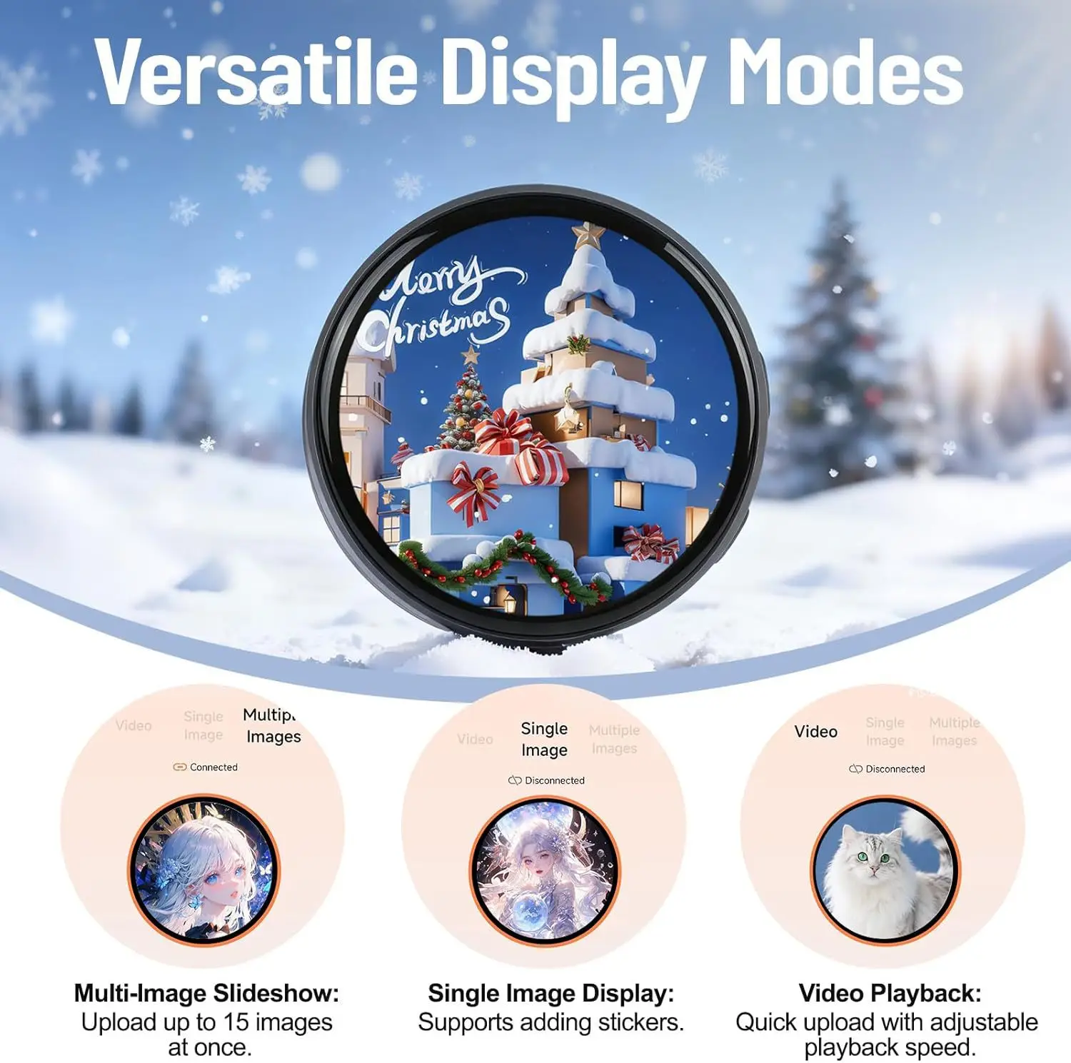 Anime E-Badge Display Pin Dynamic Electronic Badge Anime Merchandise Digital Display Badge Dynamic Gift For Otaku Fans Friends