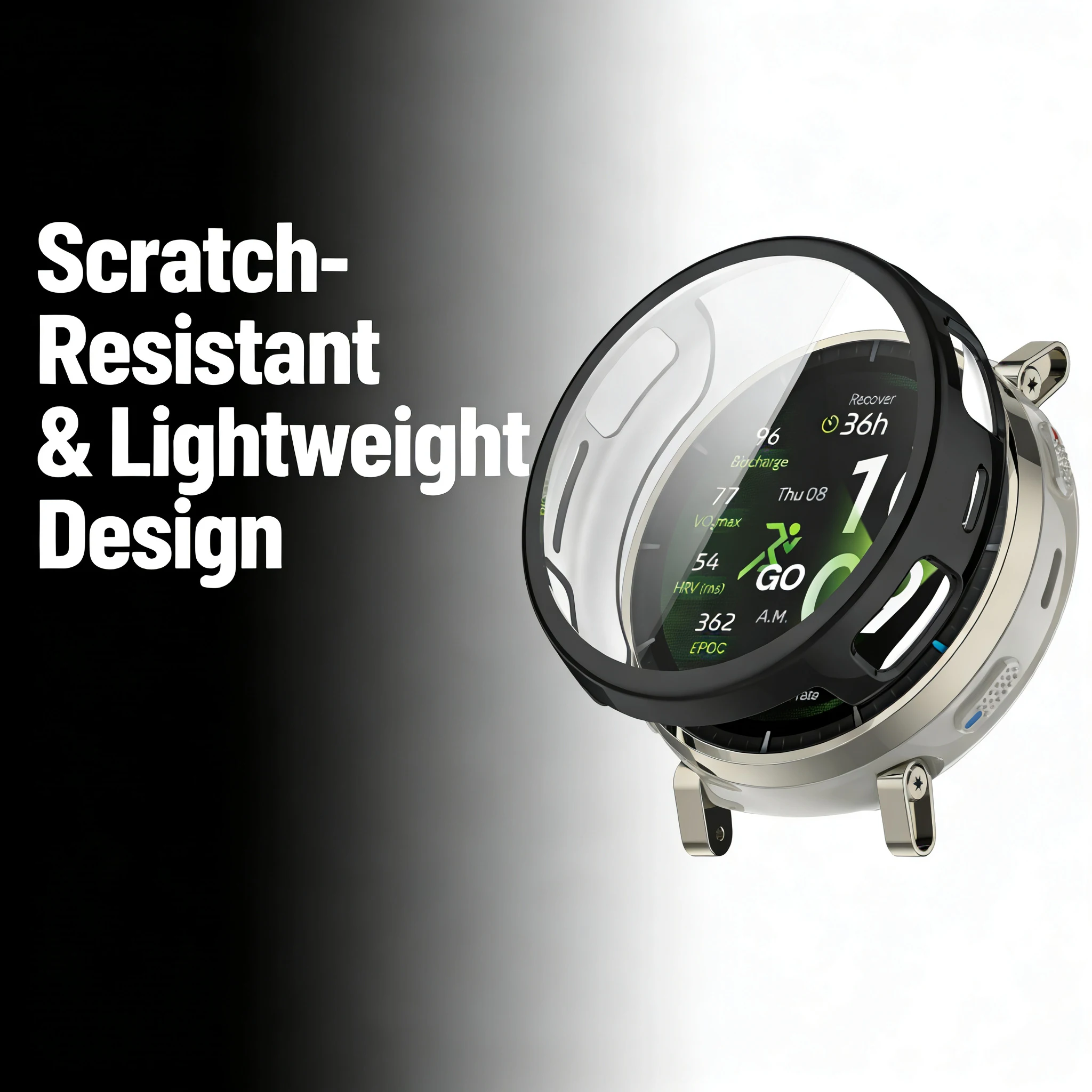 Screen Protector Case for Amazfit Active 3 Premium, Soft TPU Plated Bumper All-Around Watch Protective Shell