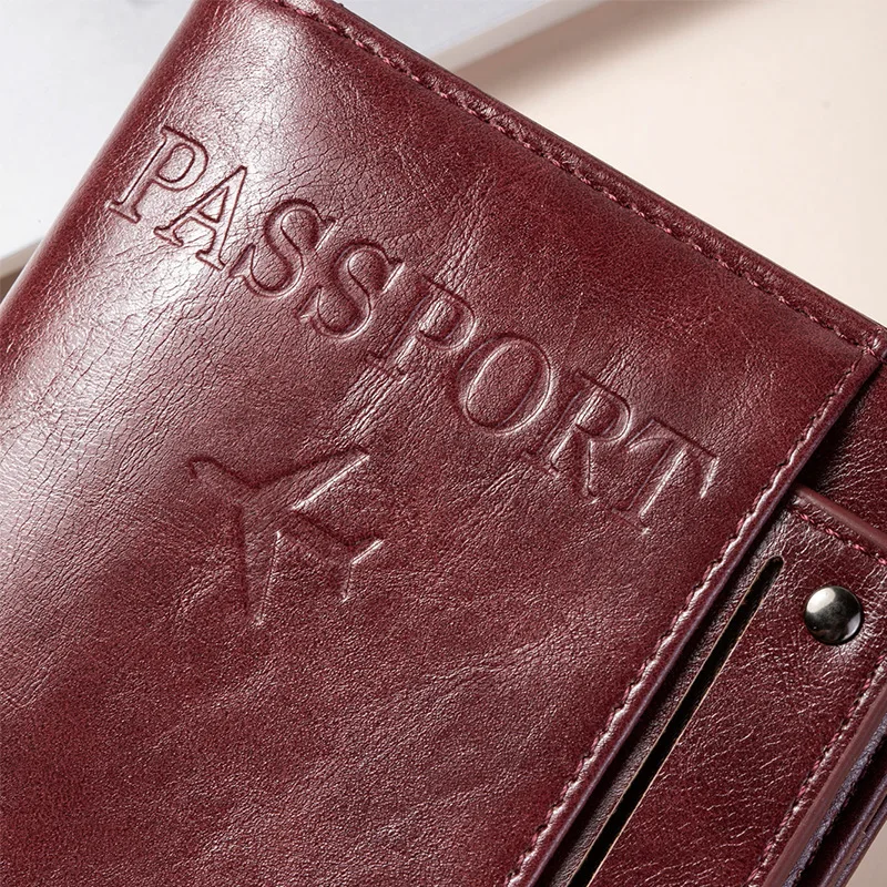 Passport Holder and Wallet in One, Anti-Theft, Anti-Degaussing, Multi-Functional Document and Card Storage Bag, Travel Ticket Holder, Portable Business and Travel Document Organizer, Essential Document Protection Cover for Going Abroad