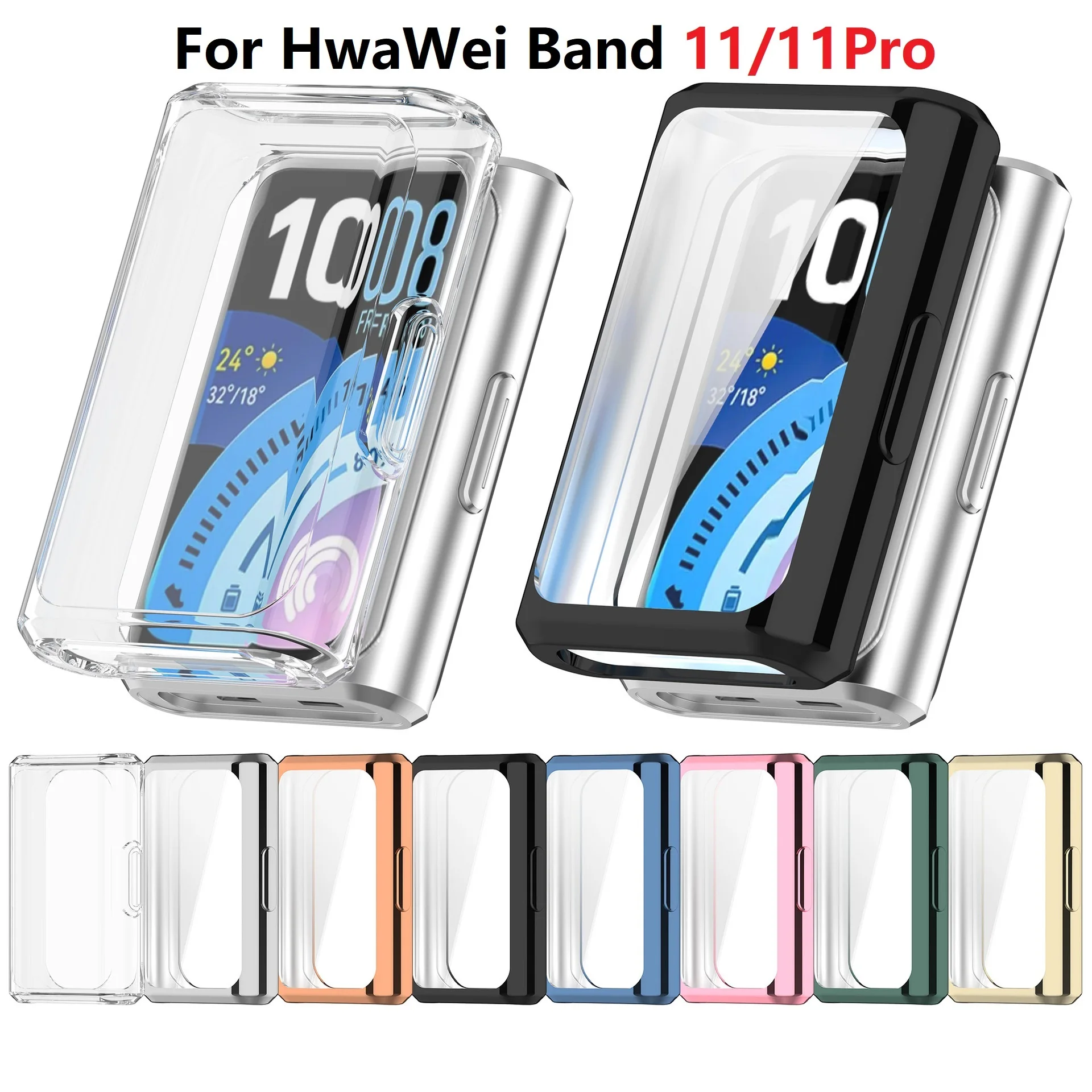 Screen Protector Case for Huawei Band 11 Pro Smartwatch TPU Full Anti-Scratch Protective Cover for Huawei Band 11 Accessories