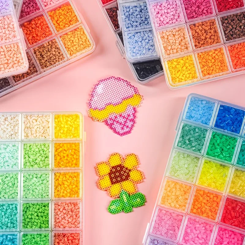 2.6mm 96 Colors Hama Beads DIY Craft Toys 3D Puzzle Iron Beads Creative Handmade Materials