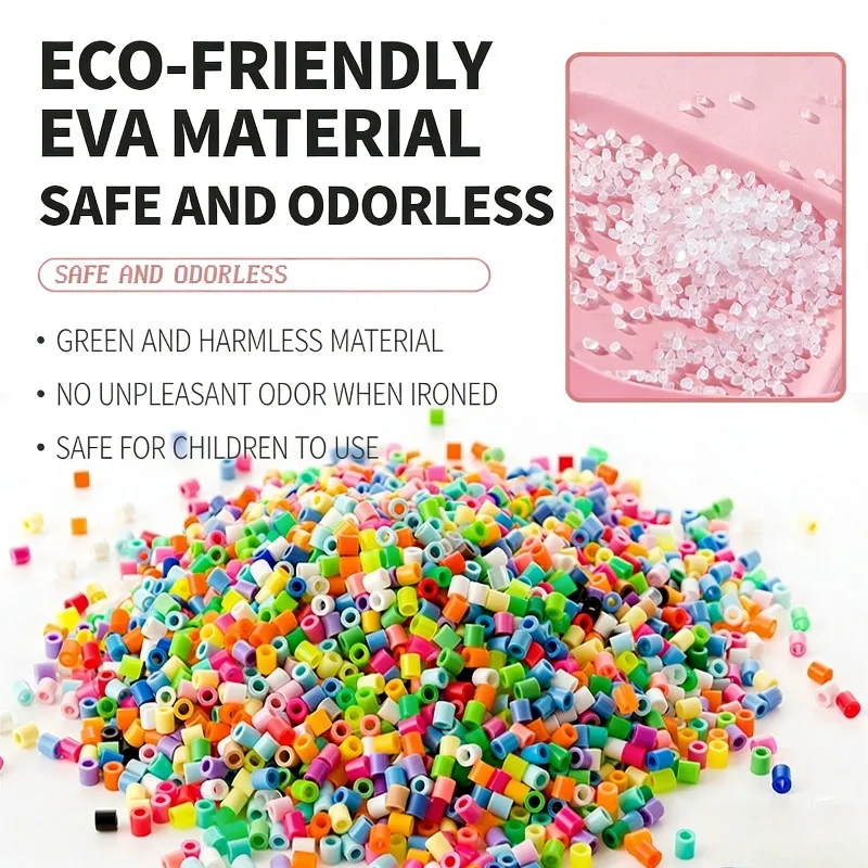 2.6mm 96 Colors Hama Beads DIY Craft Toys 3D Puzzle Iron Beads Creative Handmade Materials