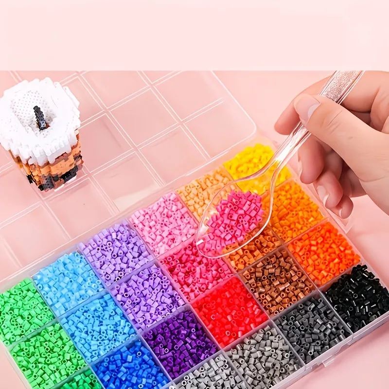 2.6mm 96 Colors Hama Beads DIY Craft Toys 3D Puzzle Iron Beads Creative Handmade Materials