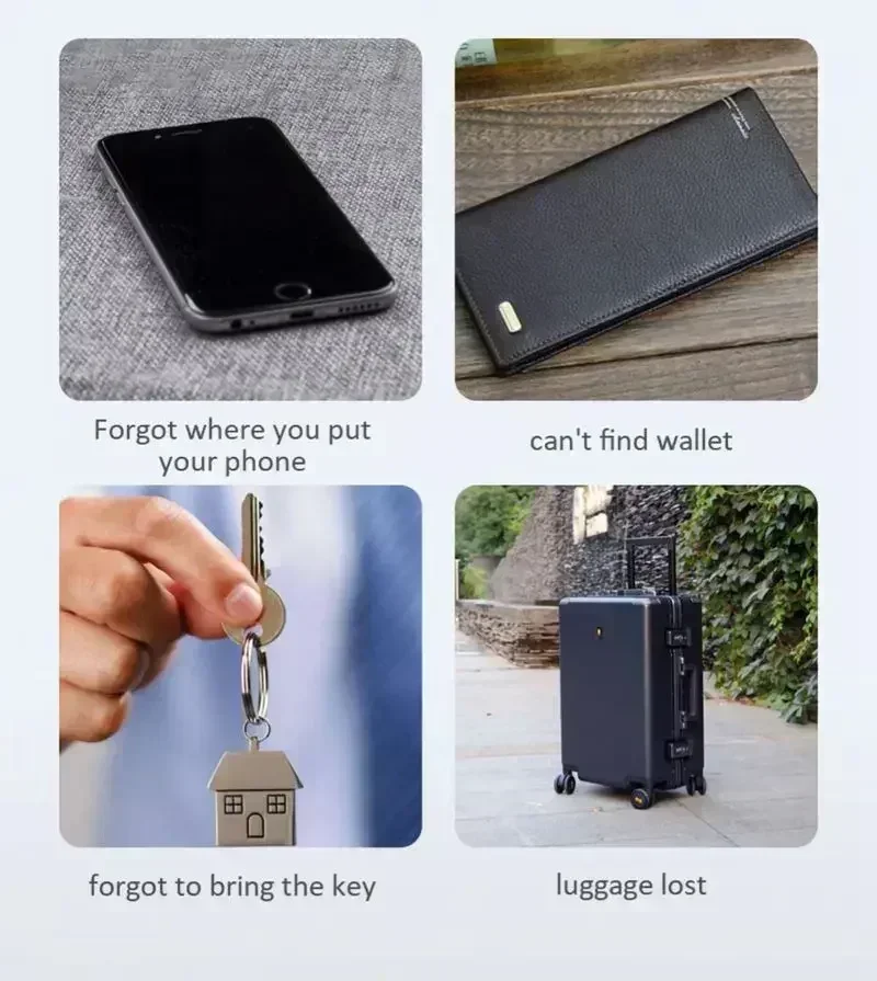 Lenovo Mini GPS Tracker Bluetooth 5.4 Anti-Lost Device For IOS Android for Pet Kids Bag Wallet Tracking Finder Locator Air Tag