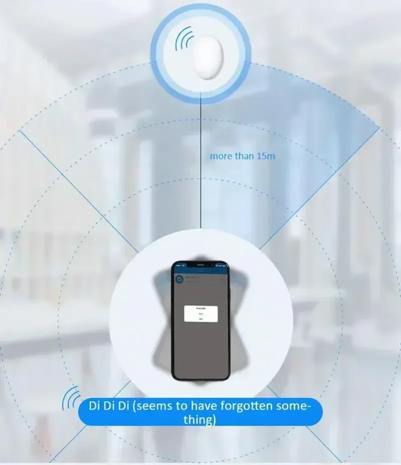 Lenovo Mini GPS Tracker Bluetooth 5.4 Anti-Lost Device For IOS Android for Pet Kids Bag Wallet Tracking Finder Locator Air Tag