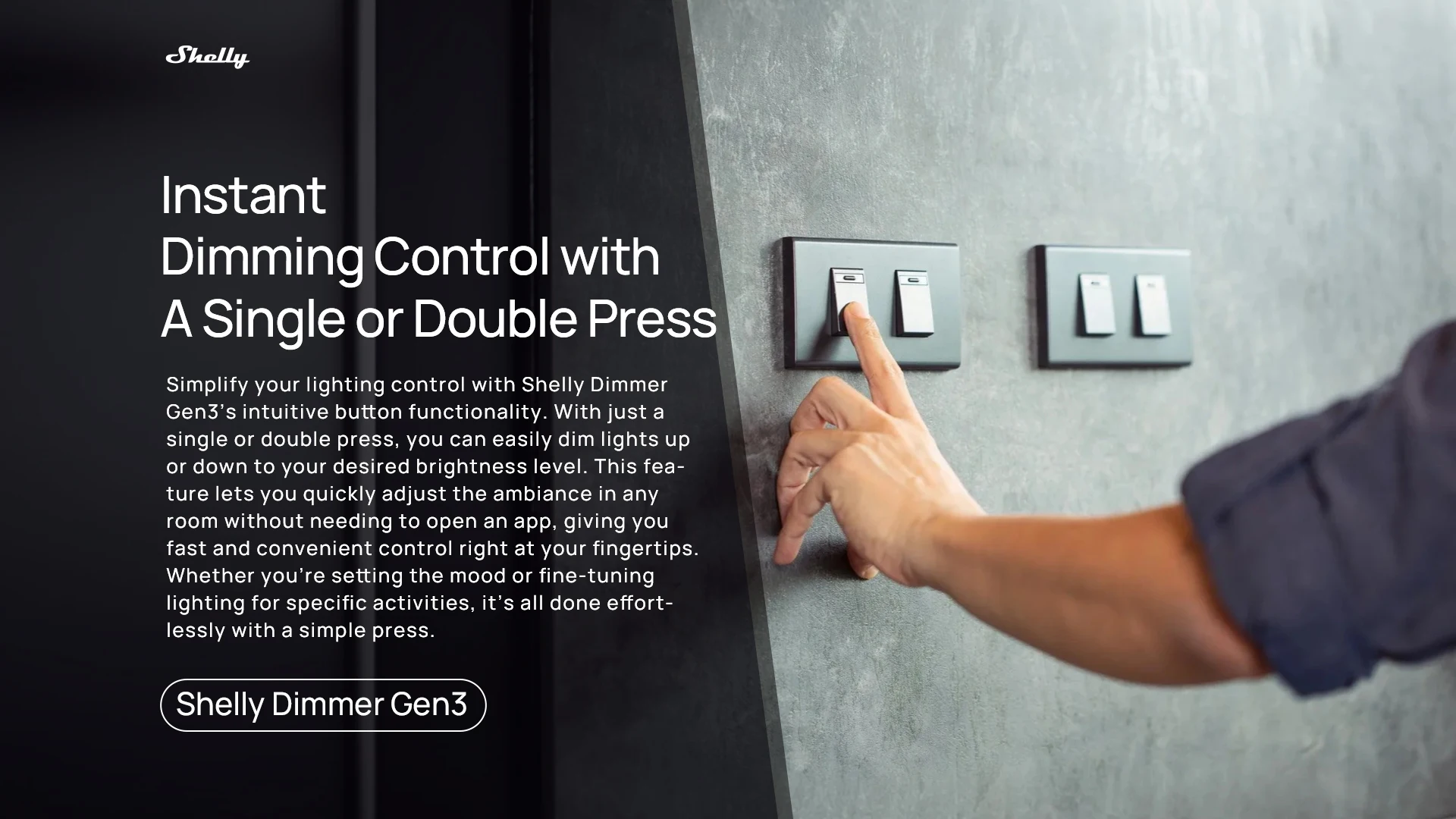 Shelly Dimmer Gen3 Smart Dimmer Light Iot Switch Module Can Be Used With Without Neutral Wire APP Control For Alexa Google Home