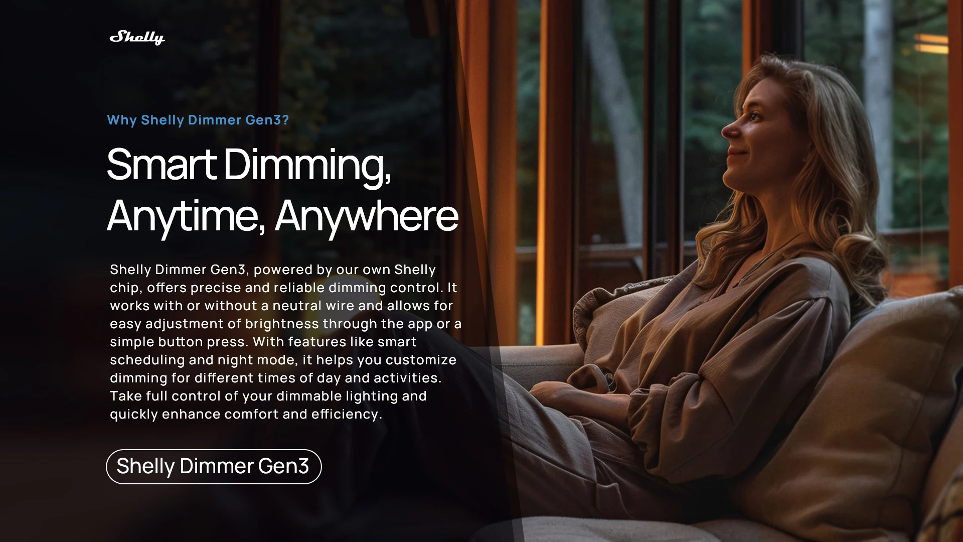 Shelly Dimmer Gen3 Smart Dimmer Light Iot Switch Module Can Be Used With Without Neutral Wire APP Control For Alexa Google Home