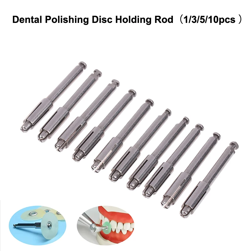 1/3/5/10pcs Dental Polishing Disc Holder Mandrel For Flexi Disc Stainless Steel Ra Shank Tool Fit Polishing Disk Dental Lab