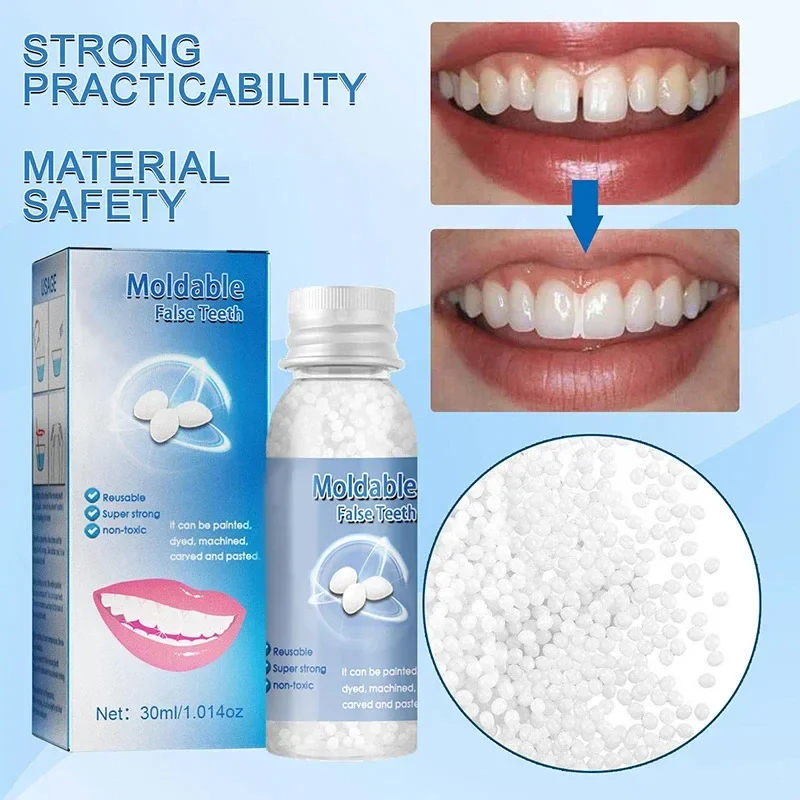 5-100g Moldable False Teeth Tooth Repair Granules Tooth Beads Temporary Filling For Rooth Broken Tooth Repair Kit Thermal Fit
