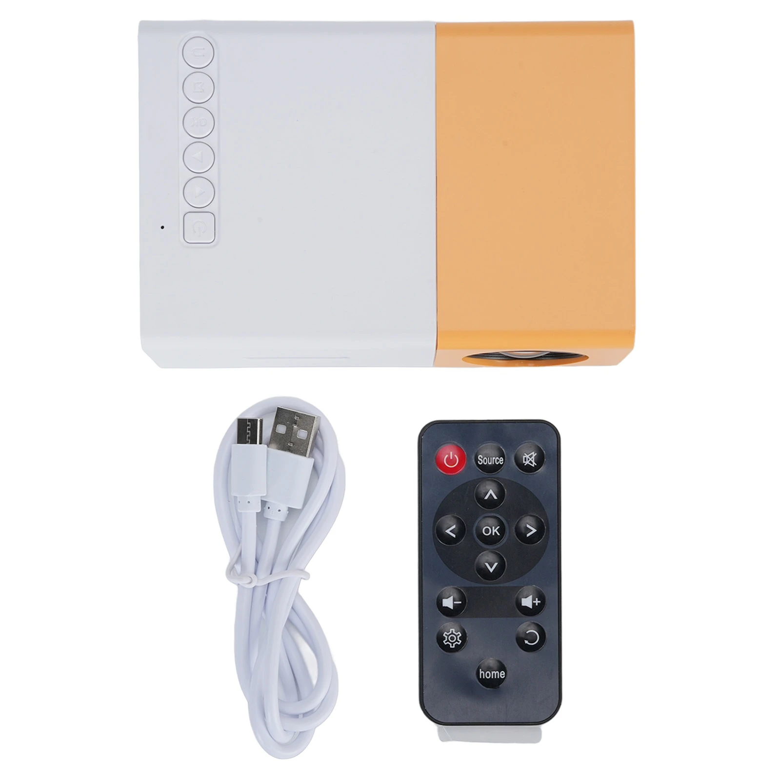 Portable Projector 1080P 100ANSI 1000LM Brightness Manual Focus 100in Screen Support LED Home Theater Projector Movie Projector