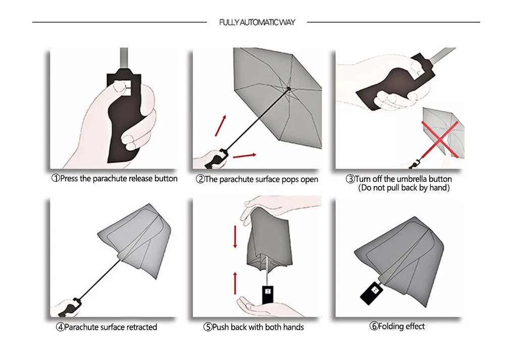 CH Monogram Full Print Portable Folding Umbrella Everyday Sun Protection UV Protection Dual Use For Sun And Rain