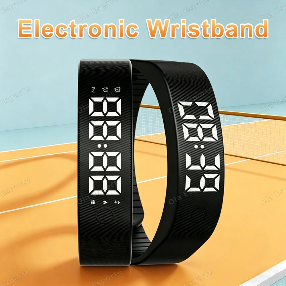 Vibrating Alarm Clock Watch Heavy Sleepers Silent Wake-Up Smart Bracelet Men Women Adjustable Wearable Vibration Wrist Band Ht30