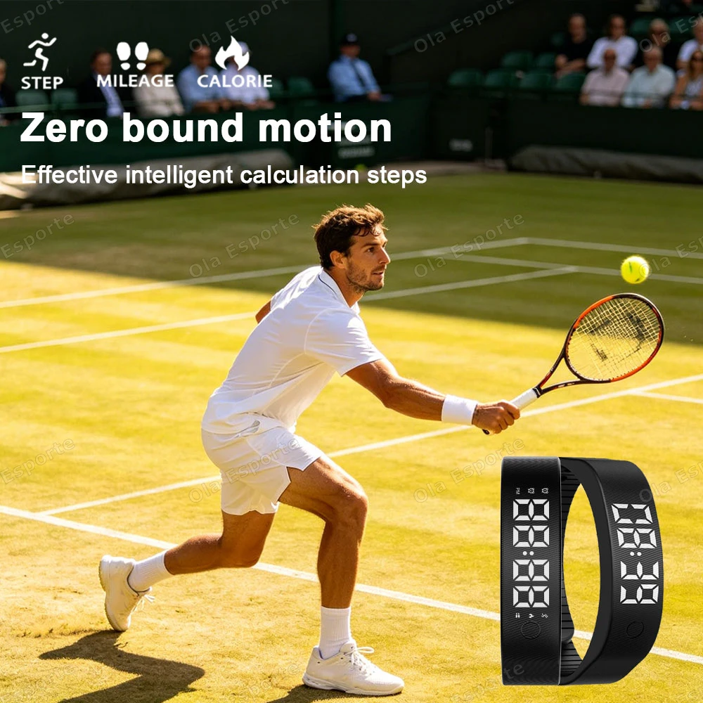 Vibrating Alarm Clock Watch Heavy Sleepers Silent Wake-Up Smart Bracelet Men Women Adjustable Wearable Vibration Wrist Band Ht30