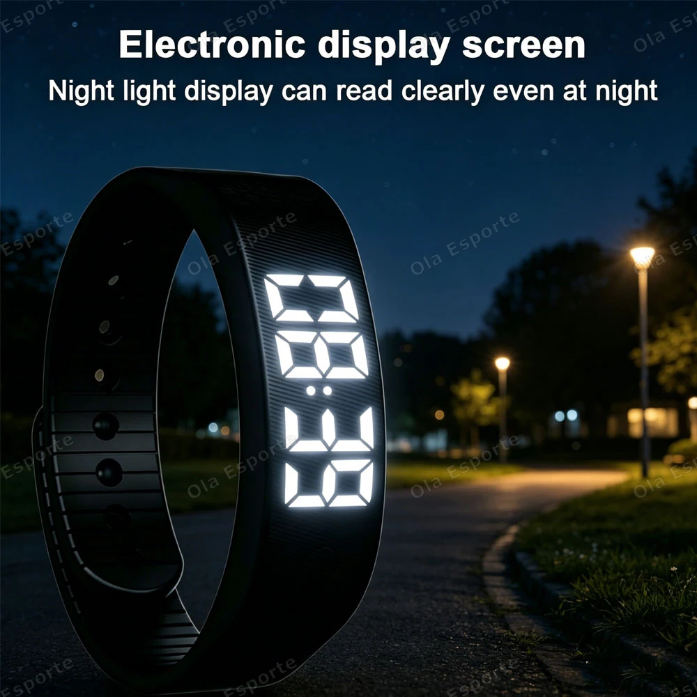 Vibrating Alarm Clock Watch Heavy Sleepers Silent Wake-Up Smart Bracelet Men Women Adjustable Wearable Vibration Wrist Band Ht30