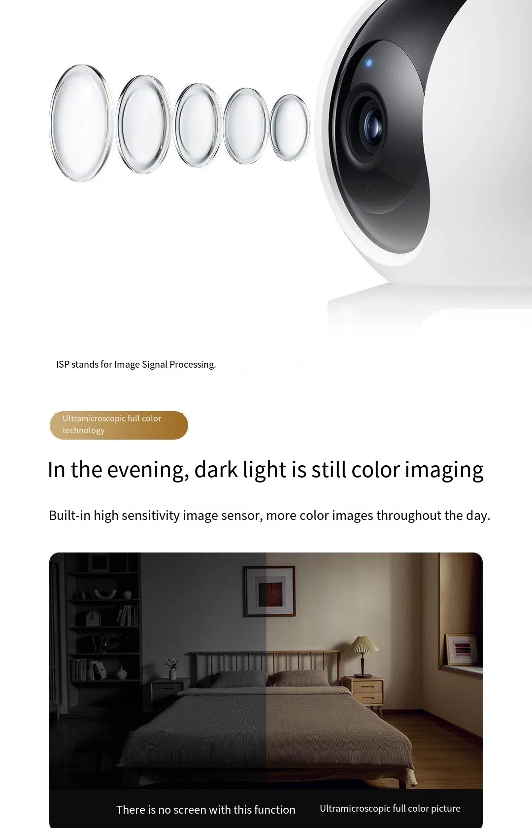 Xiaomi Smart Dual Lens Camera PTZ C300 360° AI Detection 3 Million Pixels Full Color Night Vision WiFi6 Home Security Mijia