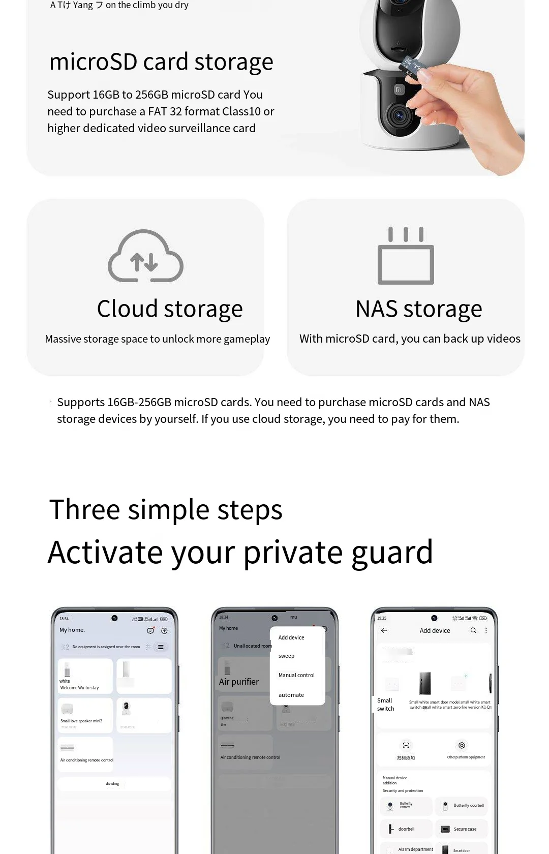 Xiaomi Smart Dual Lens Camera PTZ C300 360° AI Detection 3 Million Pixels Full Color Night Vision WiFi6 Home Security Mijia