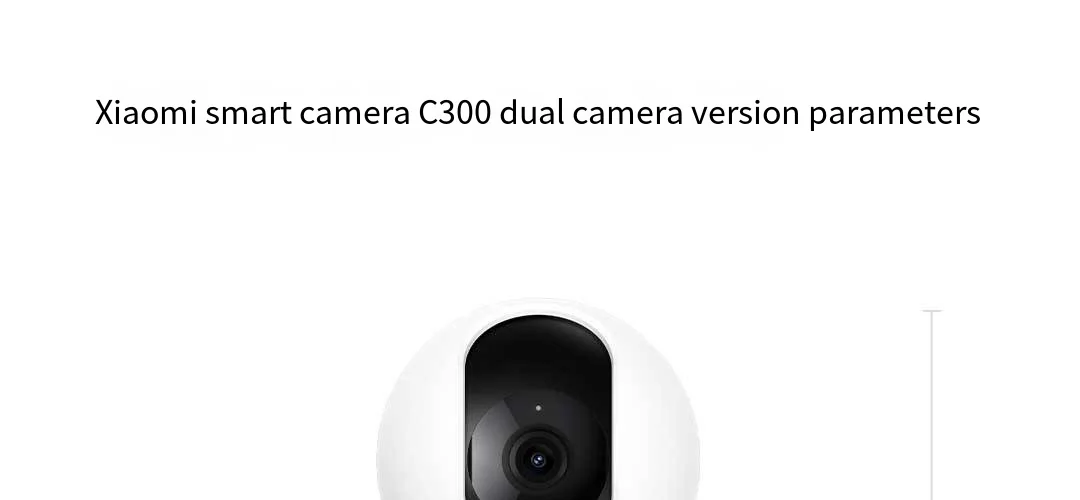 Xiaomi Smart Dual Lens Camera PTZ C300 360° AI Detection 3 Million Pixels Full Color Night Vision WiFi6 Home Security Mijia