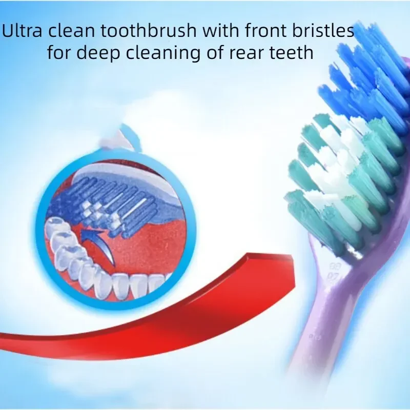 Colgate Simulated Toothbrush Soft Medium Bristle Comfortable Handle Home Travel Portable Oral Hygiene Care Tool