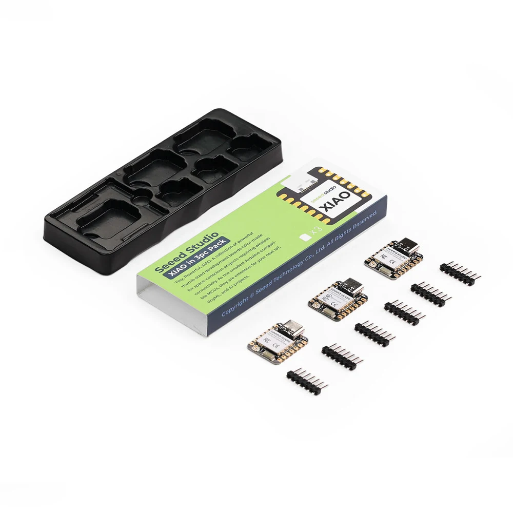 Seeed Studio XIAO ESP32-C6 (3PCS) MCU Board 2.4GHz Wi-Fi 6 Radio Connectivity BLE 5.0 Thread Zigbee Smart Home Application