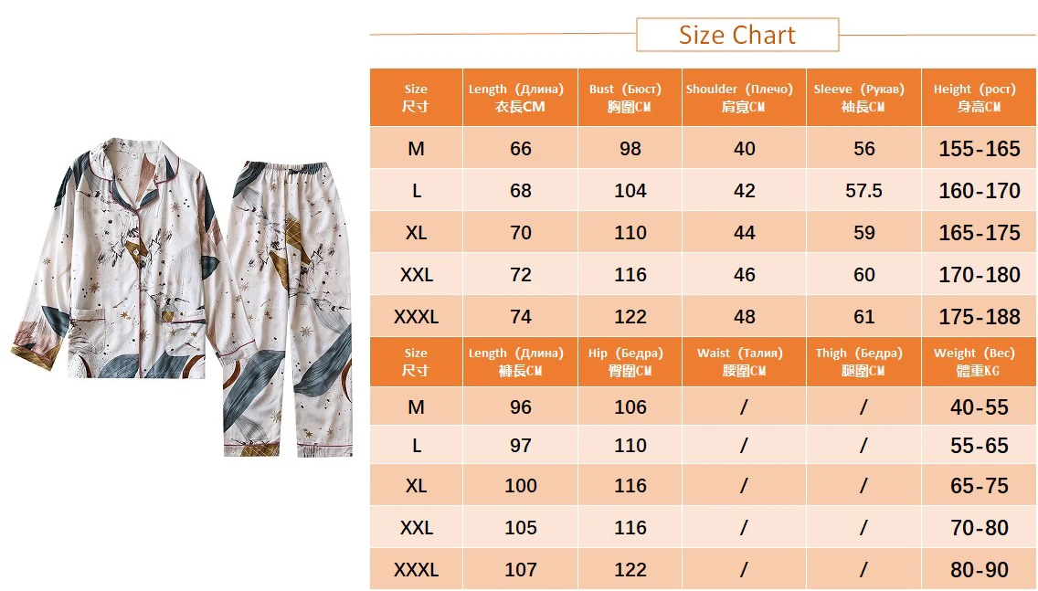 Spring / Summer New 100% Viscose Long-sleeved Trousers Ladies Pajamas Suit 3XL Plus Size Long Sleepwear Women's Home Nightwear