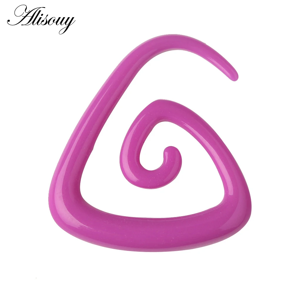 2pcs Hot Acrylic Cheater Fake Spiral Ear Taper Stretcher Expanders Gauge Tunnel And Plugs Earlobe Earring Piercing Body Jewelry