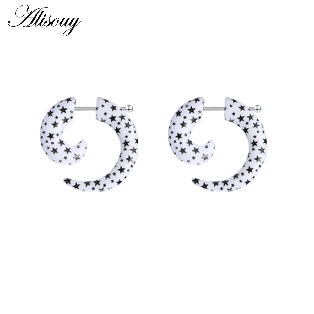 2pcs Hot Acrylic Cheater Fake Spiral Ear Taper Stretcher Expanders Gauge Tunnel And Plugs Earlobe Earring Piercing Body Jewelry