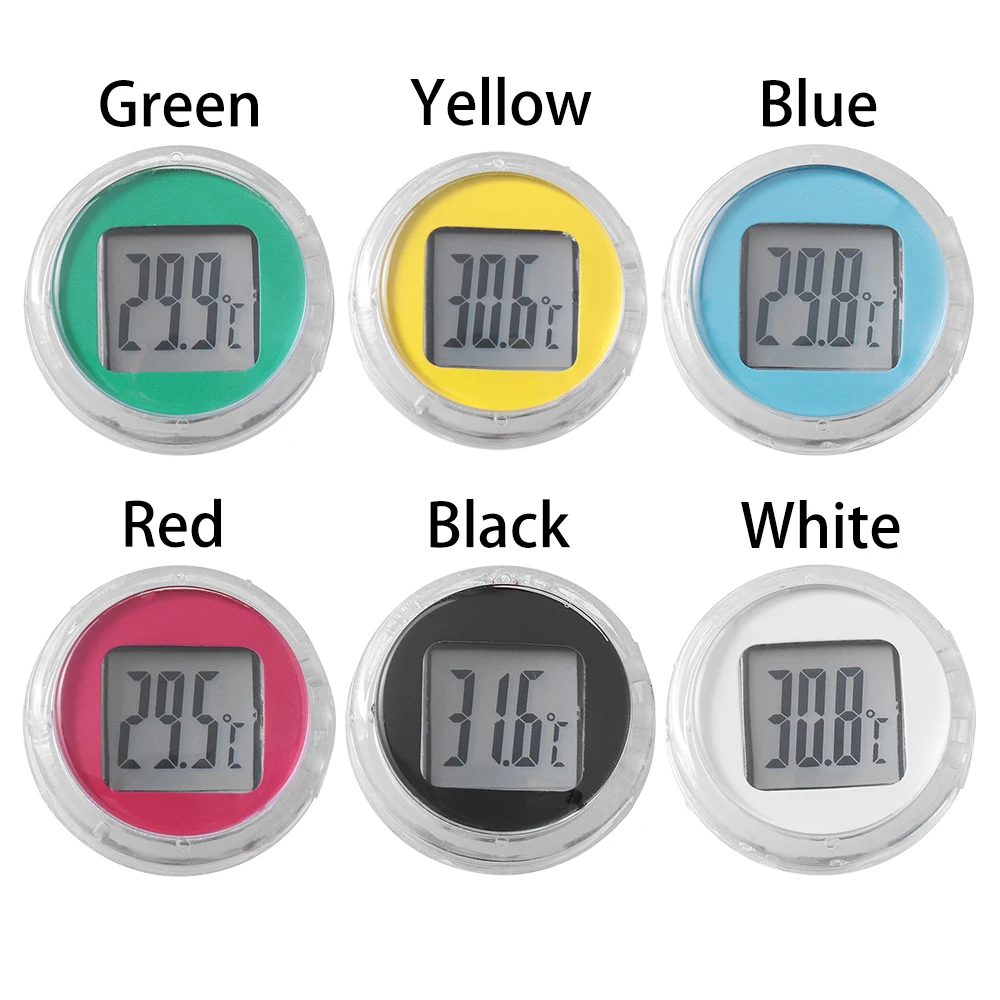 1 Pcs Waterproof Stick-On Mini Motorcycle Digital Thermometer Celsius Mount Motorbike Digital Thermometer Motorcycle Accessories