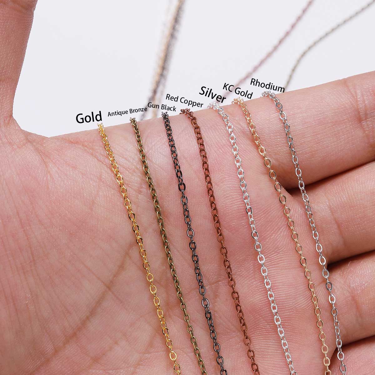 5 M/Lot Gold/Bronze Plated Necklace Chain For Jewelry Making Findings DIY Necklace Chains Materials Handmade Supplies