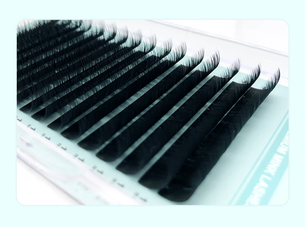 NATUHANA 16Rows B C CC D Eyelash Extensions Individual False Cilio Natural Soft Mink Lashes High Quality Matte Fake Eyelashes