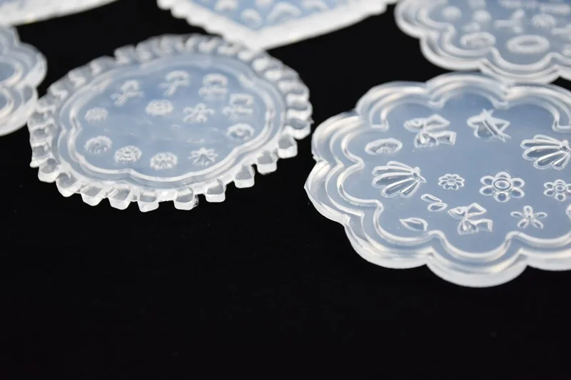SNASAN Tiny Beads Flower Bear Leaf Shell Dolphin Beauty Nail Art Resin Silicone Mould DIY Tool UV Epoxy Resin Box Silicone Mold