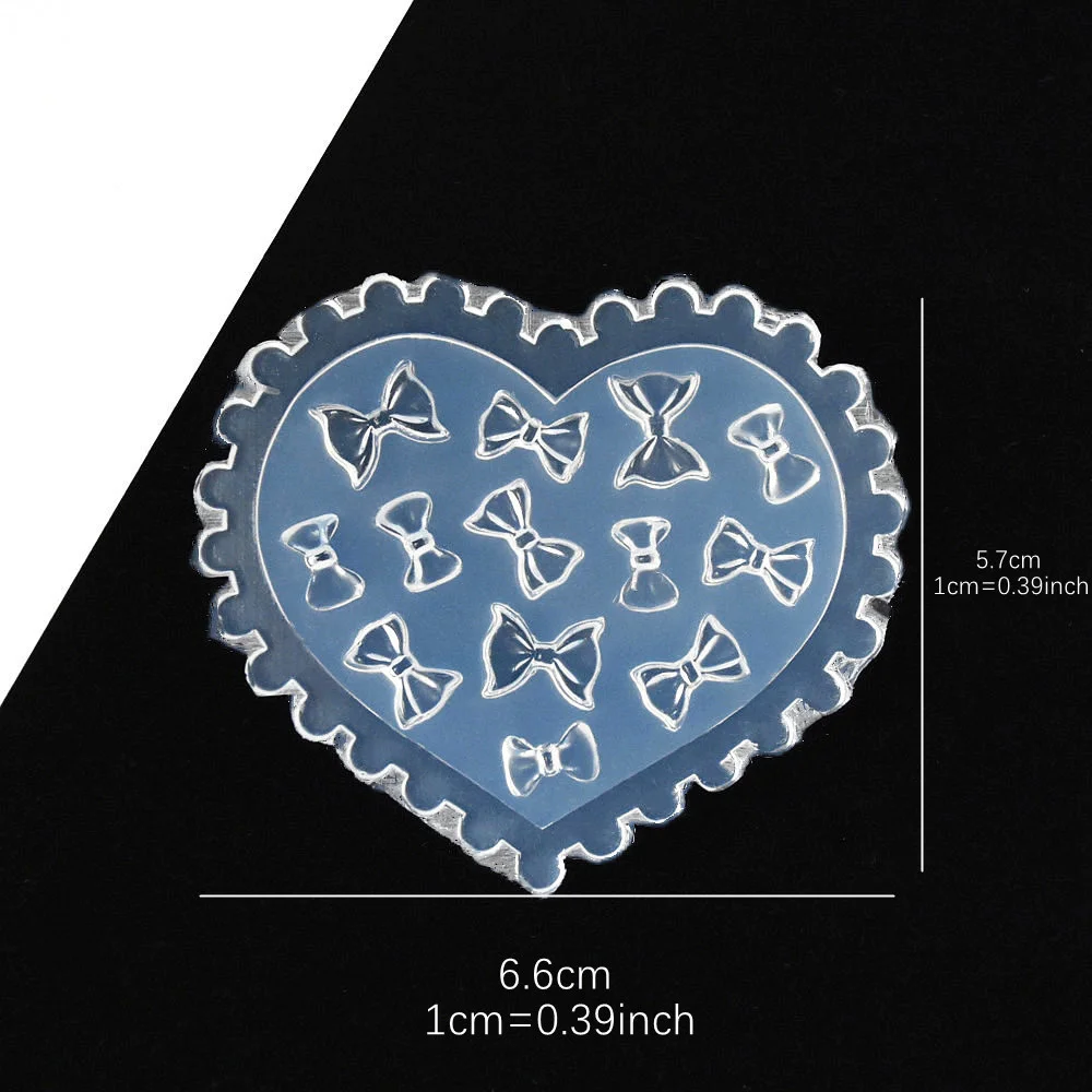 SNASAN Tiny Beads Flower Bear Leaf Shell Dolphin Beauty Nail Art Resin Silicone Mould DIY Tool UV Epoxy Resin Box Silicone Mold