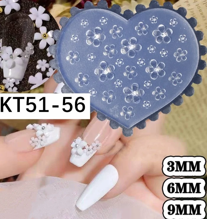 SNASAN Tiny Beads Flower Bear Leaf Shell Dolphin Beauty Nail Art Resin Silicone Mould DIY Tool UV Epoxy Resin Box Silicone Mold