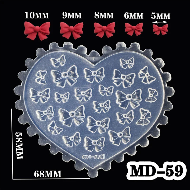 SNASAN Tiny Beads Flower Bear Leaf Shell Dolphin Beauty Nail Art Resin Silicone Mould DIY Tool UV Epoxy Resin Box Silicone Mold