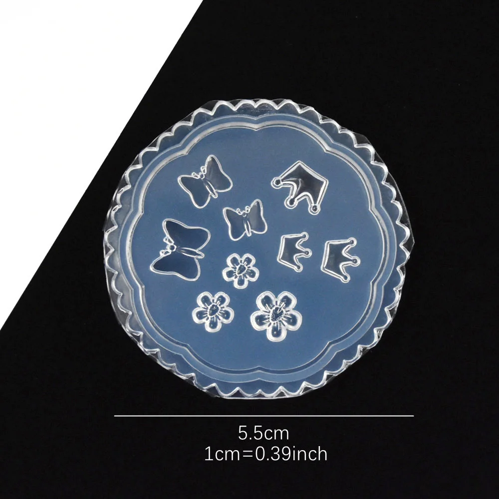 SNASAN Tiny Beads Flower Bear Leaf Shell Dolphin Beauty Nail Art Resin Silicone Mould DIY Tool UV Epoxy Resin Box Silicone Mold